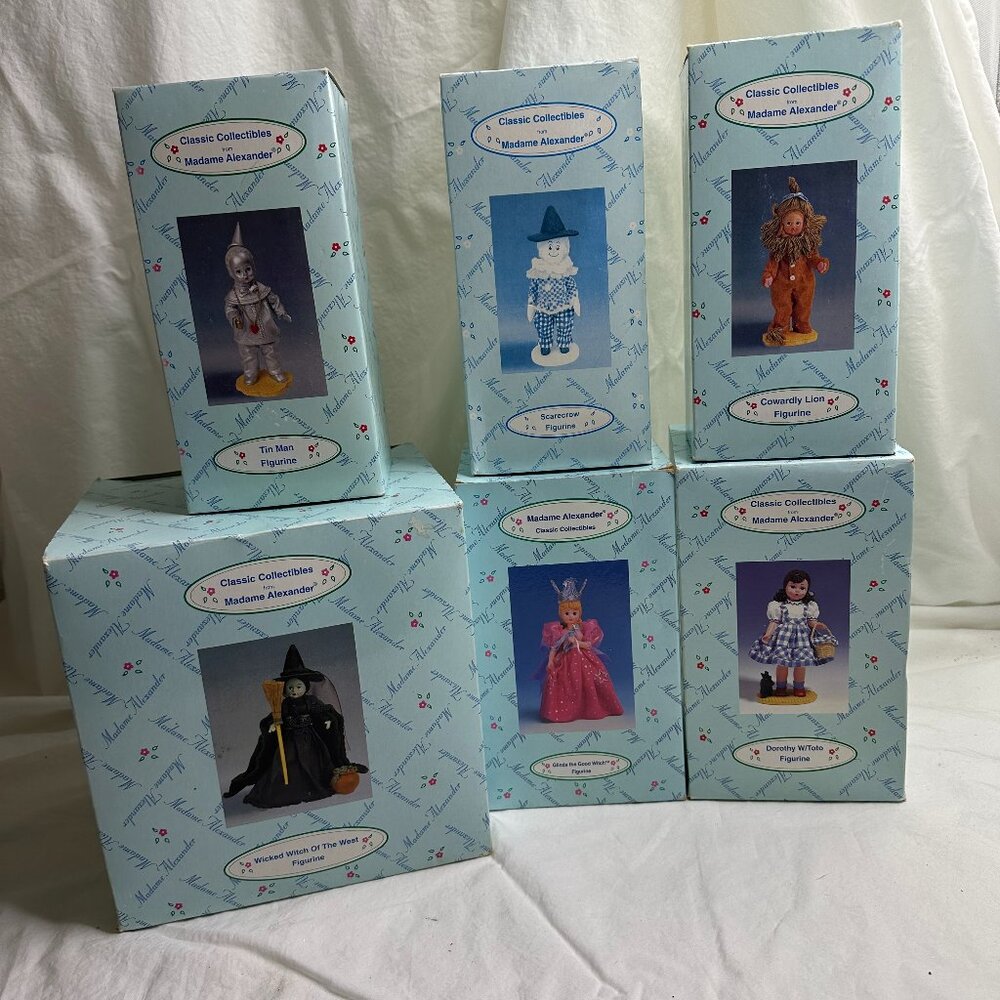 Madame Alexander Classic Collectibles The Wizard of OZ Ceramic Set‎ 6 Boxes COA